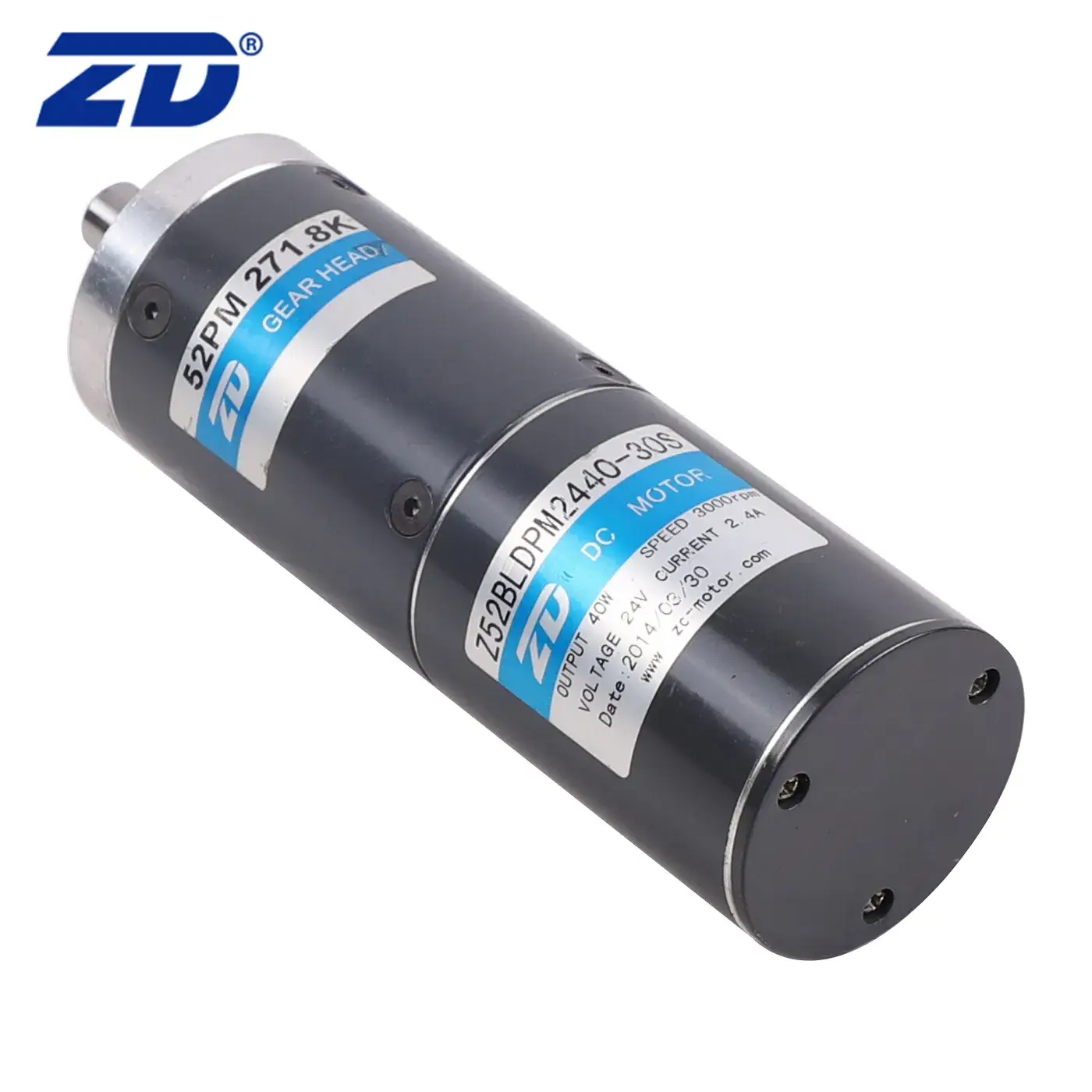 ZD Bàn chải Động cơ 52mm với hệ thống bánh răng hành tinh chính xác không cần chổi than