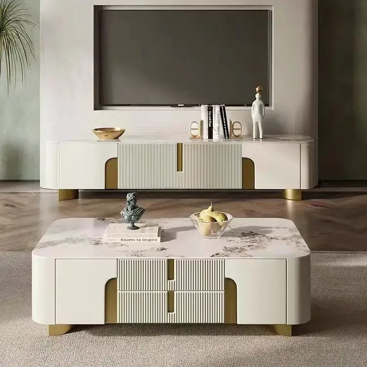 Nova - Bàn đứng tivi mặt đá thiết kế đơn giản, phù hợp cho phòng khách và nội thất phòng ngồi