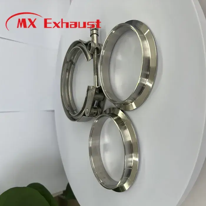 Kẹp ống xả V Band chất liệu thép không gỉ chất lượng tốt, thuận tiện lắp đặt