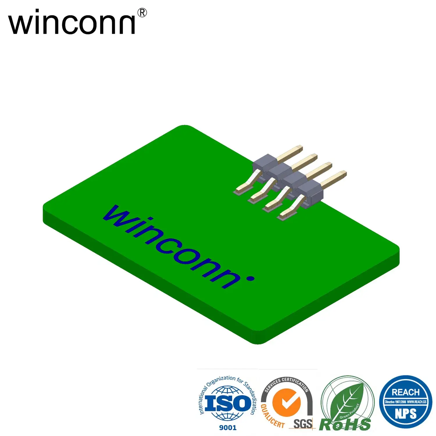 Cọc góc phải đầu nối chân cắm tham chiếu 2.0mm có khả năng xếp chồng lớp đôi 2*6