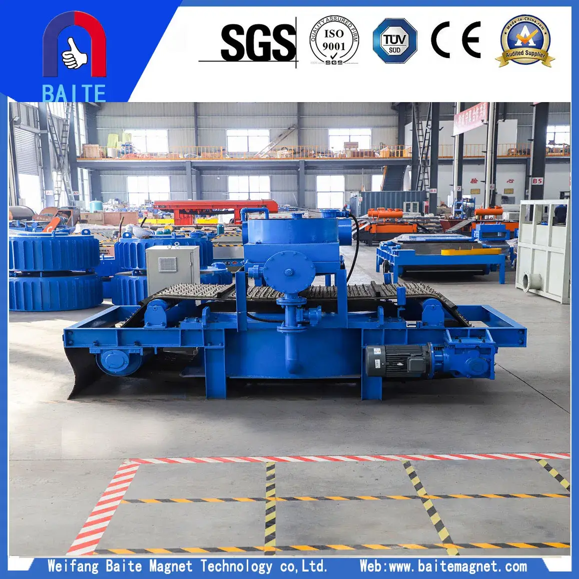 Máy tách từ tính chống nổ sử dụng dầu làm mát, tự động xả phục vụ nhà máy nhiệt điện than và vận chuyển than