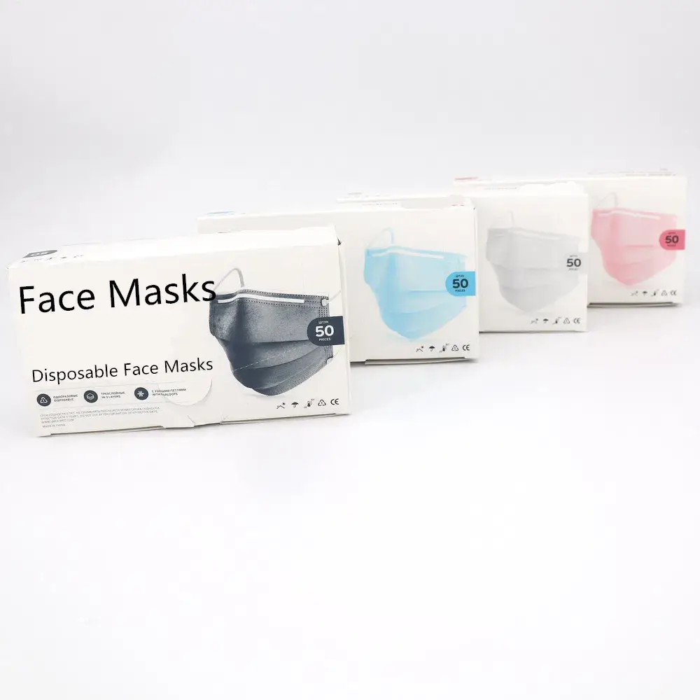 50 khẩu trang che mặt unisex, sản phẩm chăm sóc sức khỏe chất lượng cao