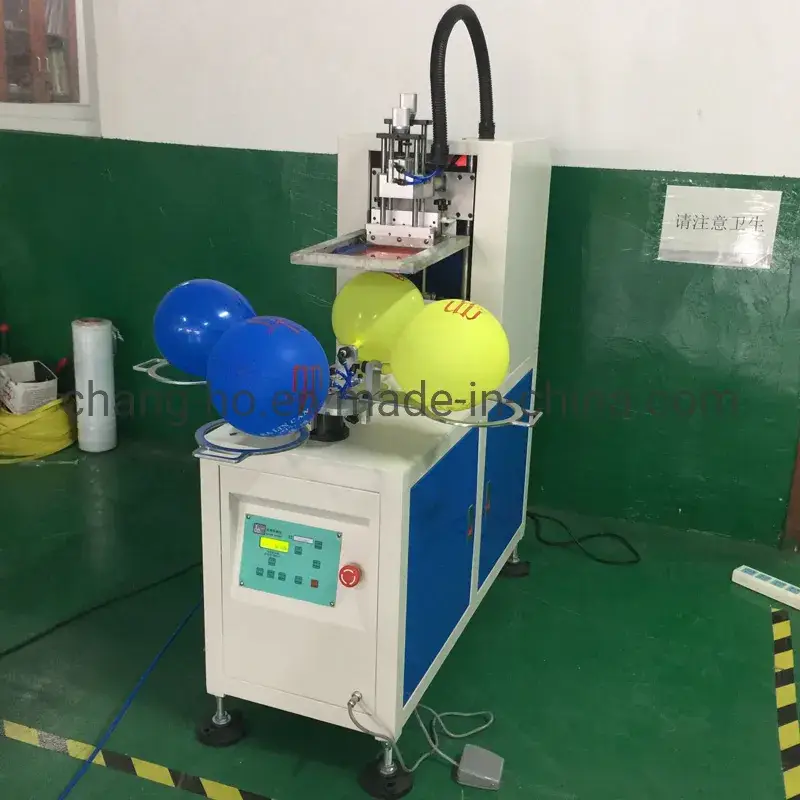 Máy in lụa xoay dành cho bóng bay với hai màu sắc đa dạng