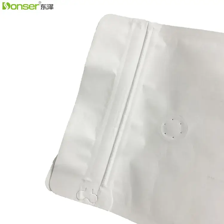 Túi lưu trữ cà phê chất lượng cao, 800g, tùy chỉnh 8 Túi nhựa ziplock bên hông