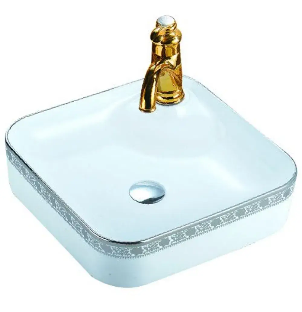 Bộ thoát nước chậu rửa phòng tắm được làm từ đồng mạ điện và chrome, có nắp thoát nước đi kèm