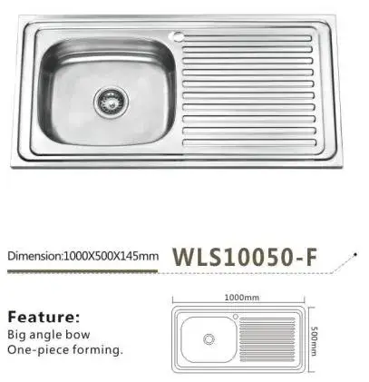 Bồn rửa chén đơn inox cho bàn ăn