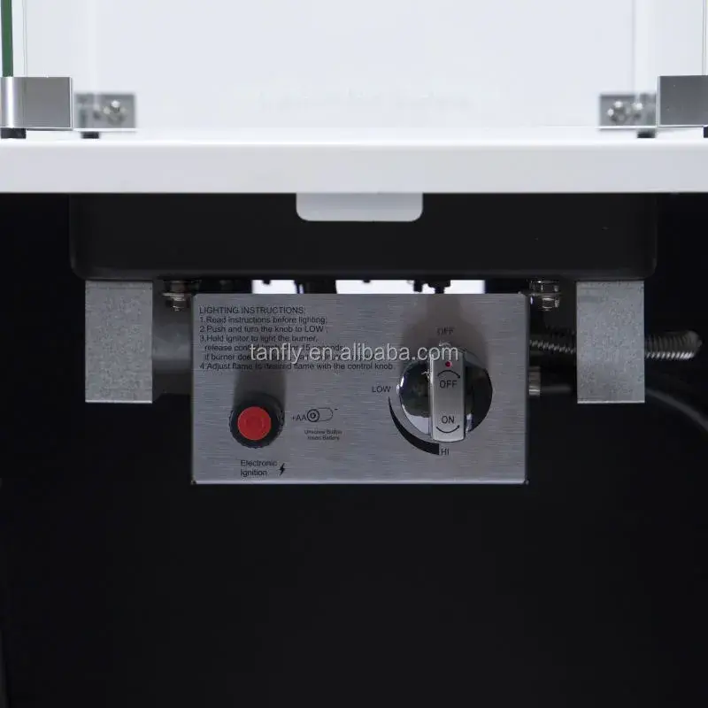 Bàn lửa ngoại trời tiện ích từ chất liệu thép Corten, dùng gas propane