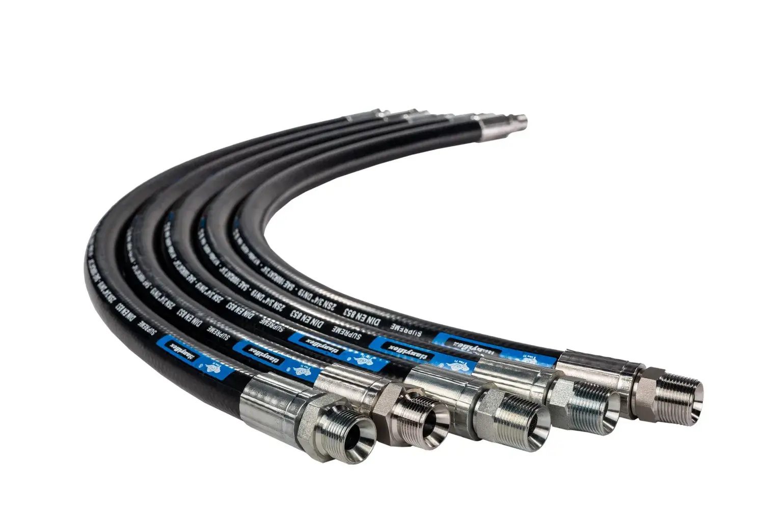 Dây thép bện xoắn ốc ống cao su thủy lực và phụ kiện, ống linh hoạt và hơi EPDM cho ứng dụng công nghiệp