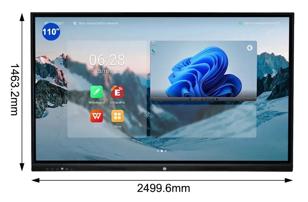 Bảng thông minh cảm ứng đa điểm LED hồng ngoại Kiosk Miboard V13 - Màn hình LCD giáo dục trường học 110 inch X2 hình ảnh 23-description