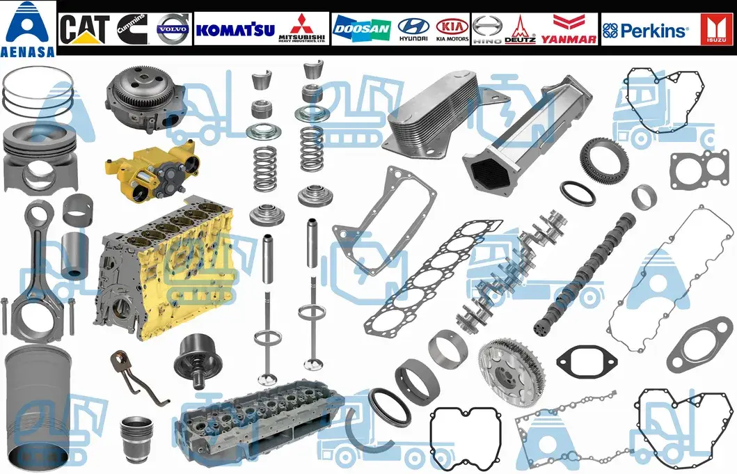 Phụ tùng động cơ Gasket đầu xi lanh cho 1106c-E66ta 3681e052 3681e053 1763141 1106D-E66ta 3884707 T442648 T408652 1106D-70ta T408652 1106D-E70ta T412648 hình ảnh 23-description