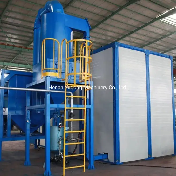Máy phun cát không khí tự động cho quá trình khắc thủy tinh trên chai