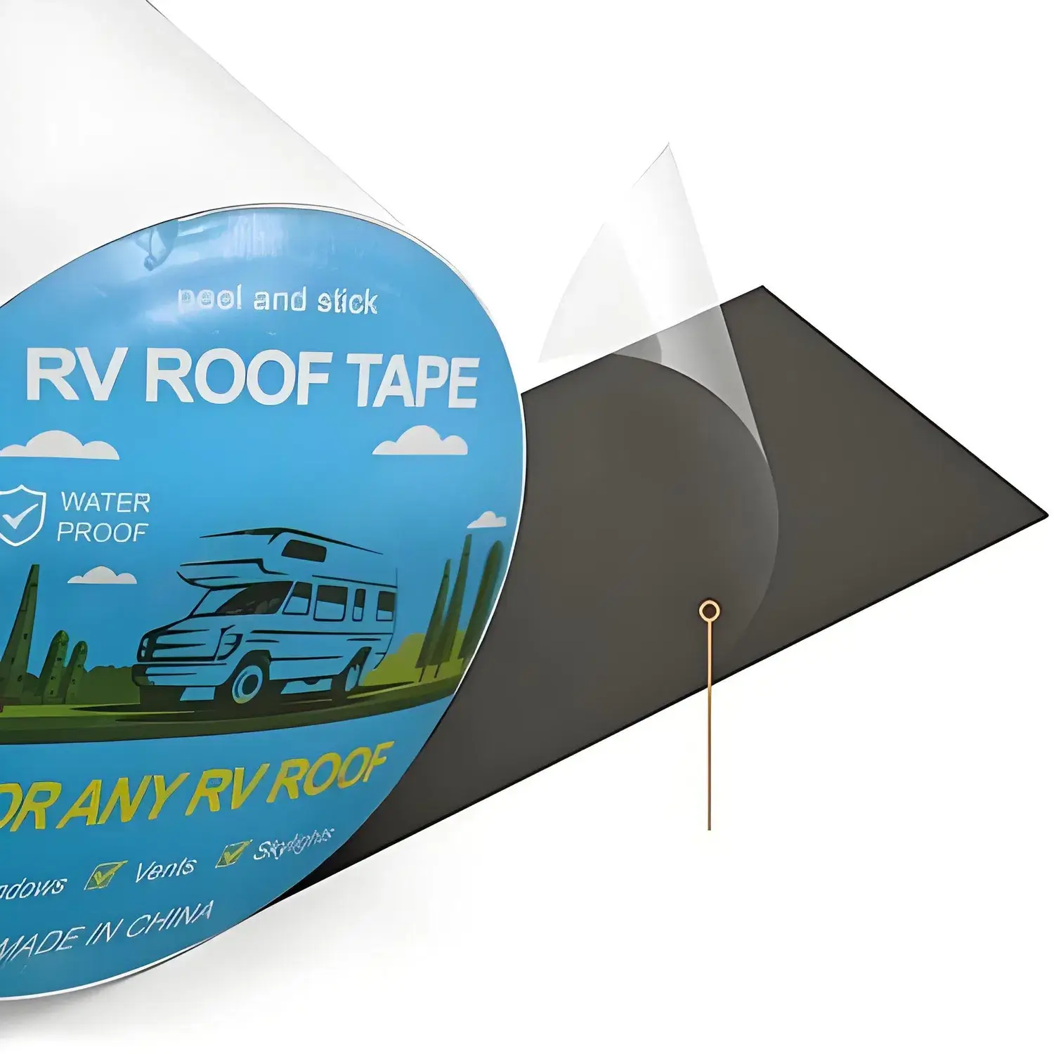 Băng keo butyl trắng dùng sửa chữa mái, niêm phong xe giải trí