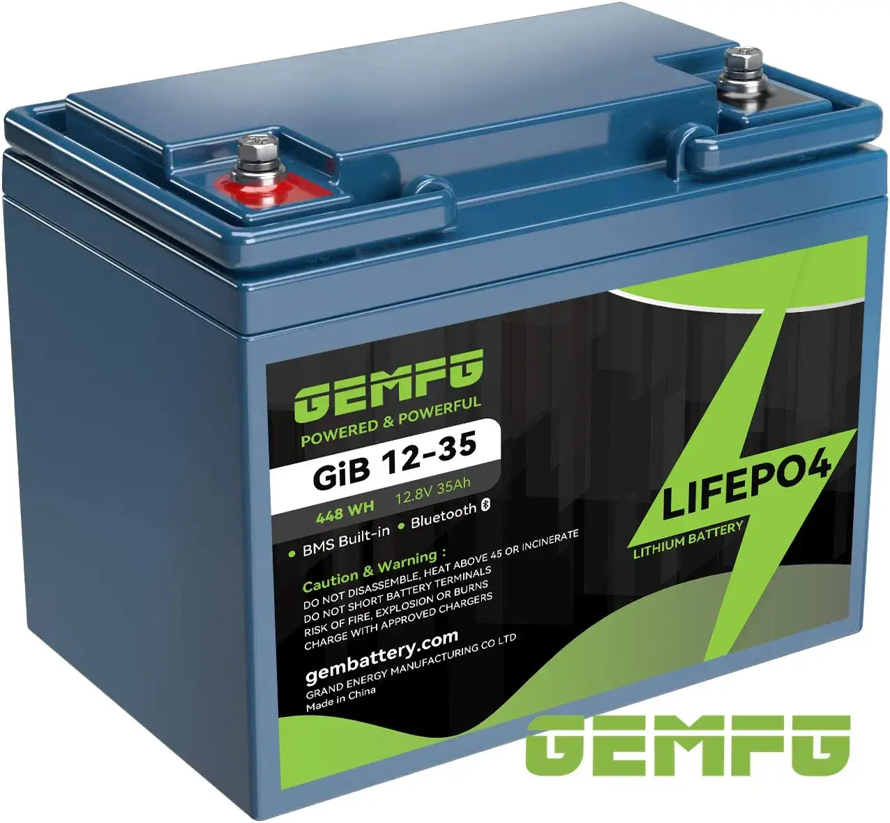 Pin Lithium Ion LiFePO4 sạc lại dạng prismatic 72V 48V 36V 24V 12V có tuổi thọ dài 12.8V20Ah
