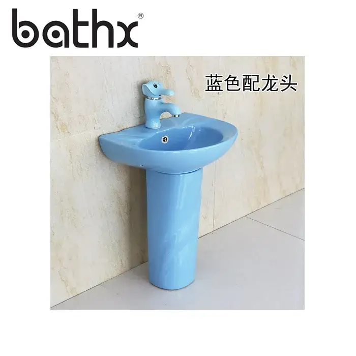 Bồn rửa tay và chân trẻ em bằng sứ chất lượng cao, thiết kế một khối
