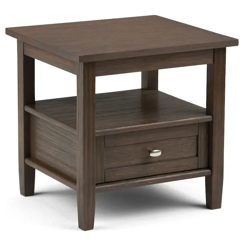 Bàn cạnh hình chữ nhật rộng 20 inch làm từ gỗ tự nhiên chất lượng cao