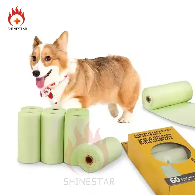Túi đựng phân chó thân thiện với môi trường từ tinh bột ngô phân hủy sinh học, tiện lợi và thân thiện với người dùng