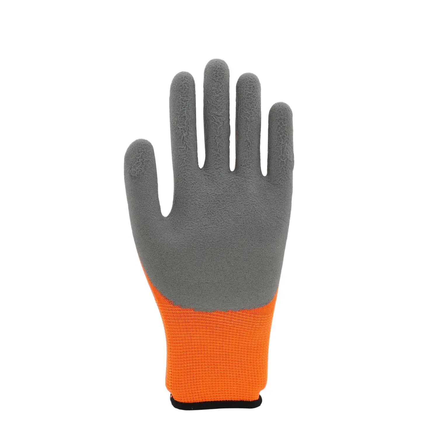 Găng tay bảo hộ được làm từ polyester lót thoáng khí, chống mài mòn với phủ latex xếp ly