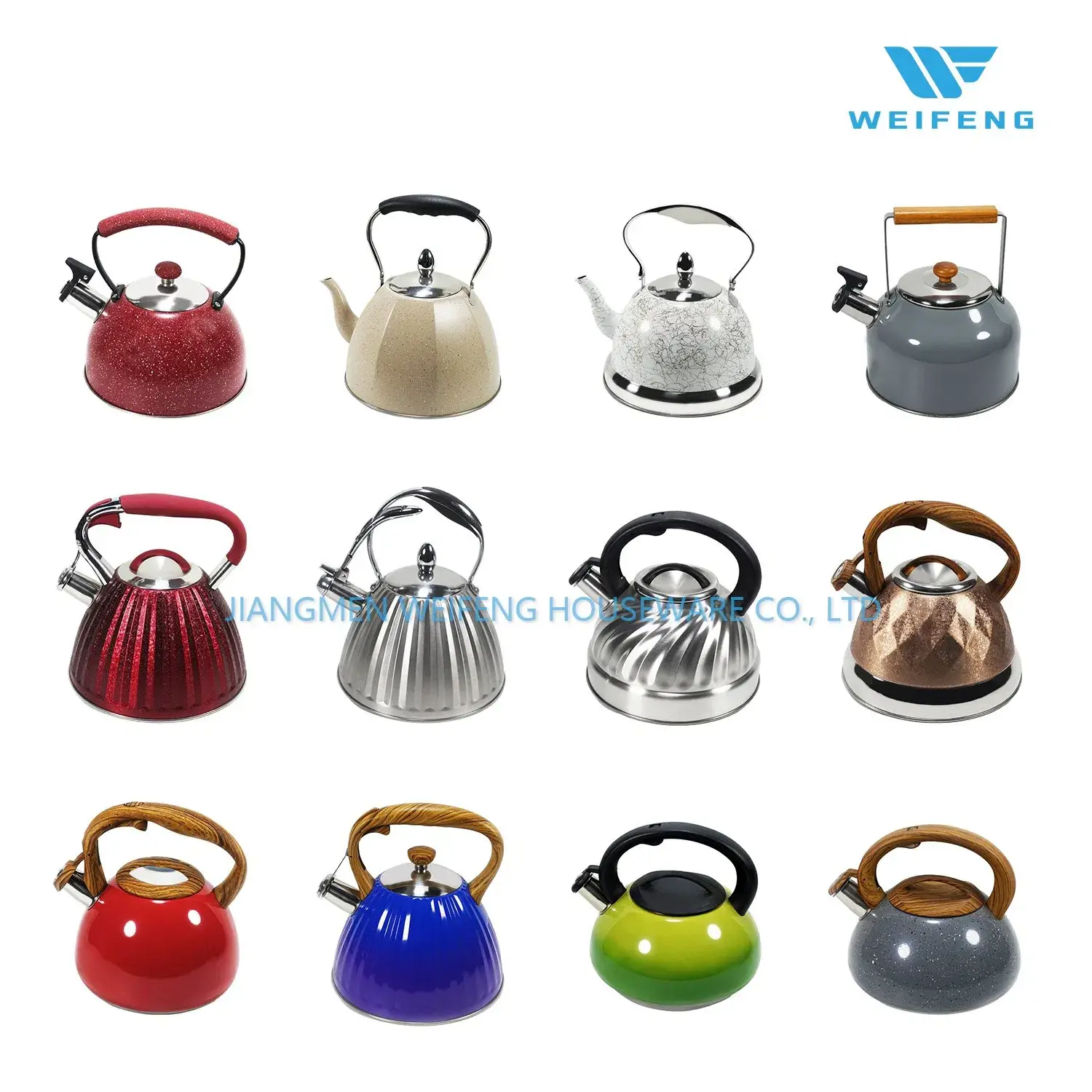 Đun nước inox không gỉ tùy chỉnh - Sản phẩm bán buôn chất lượng với thiết kế màu đỏ độc đáo
