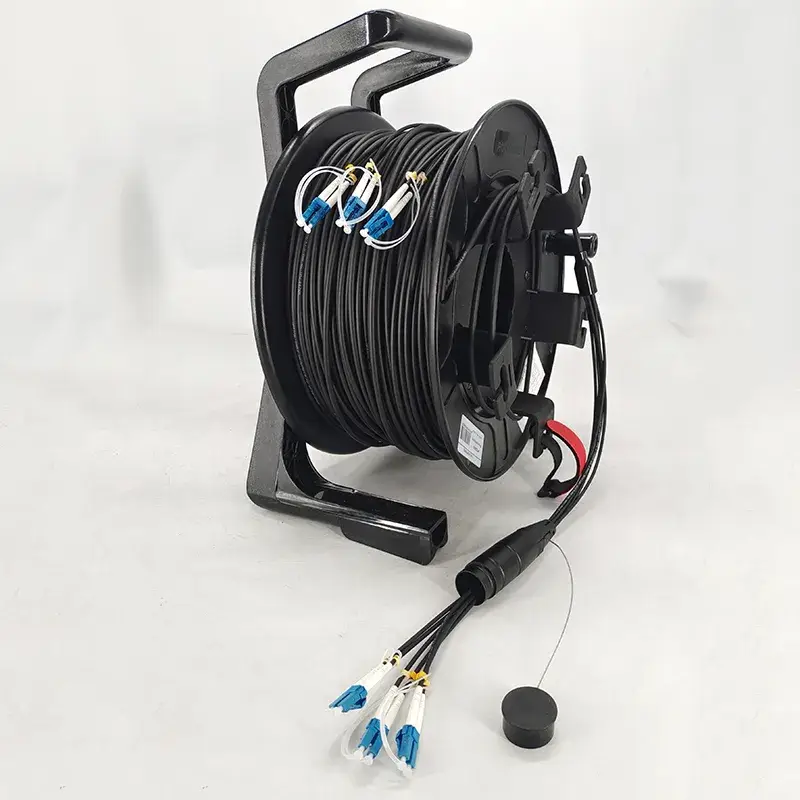 Cáp quang sợi quấn bảo vệ cho ứng dụng trong môi trường chiến trường