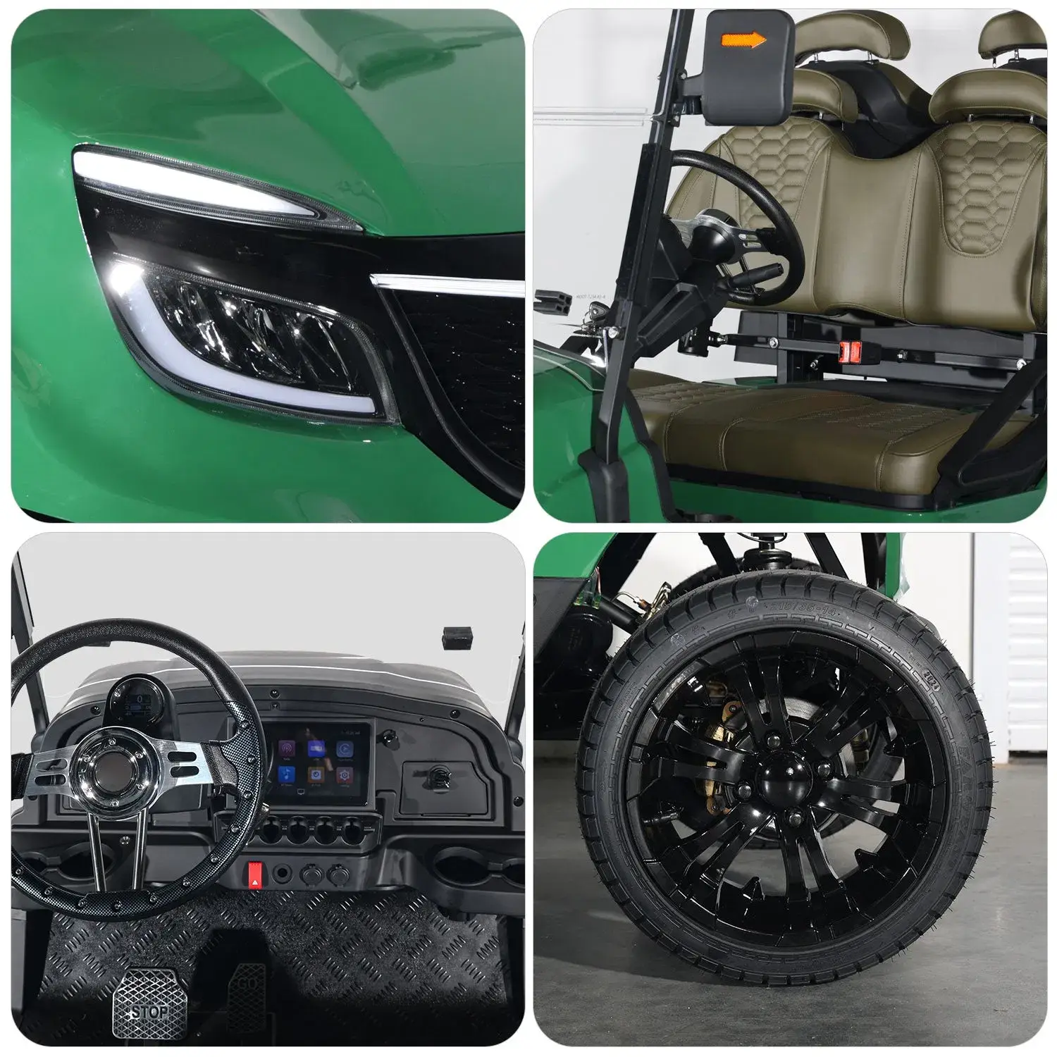 Dịch vụ OEM cho Xe Buggy 4 Chỗ ngồi Sang trọng điện Golf với Pin Lithium