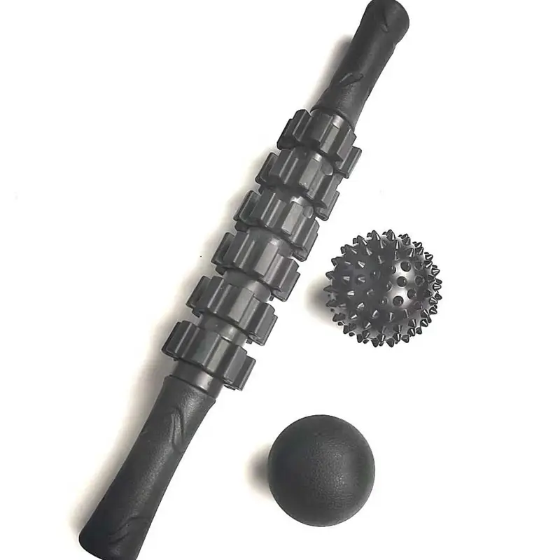 Combo thiết bị thể dục 5 trong 1 với dây kháng lực và con lăn yoga đi kèm