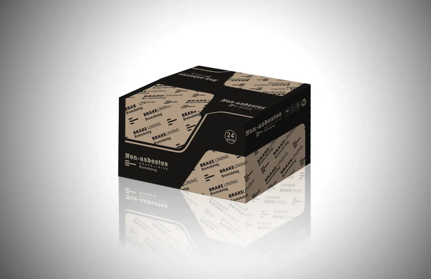 EQ 153: Lót phanh trước sợi gốm thủy tinh cho Kinglong, Yutong, FAW, Jiefang, Dognfeng 44066-90113
