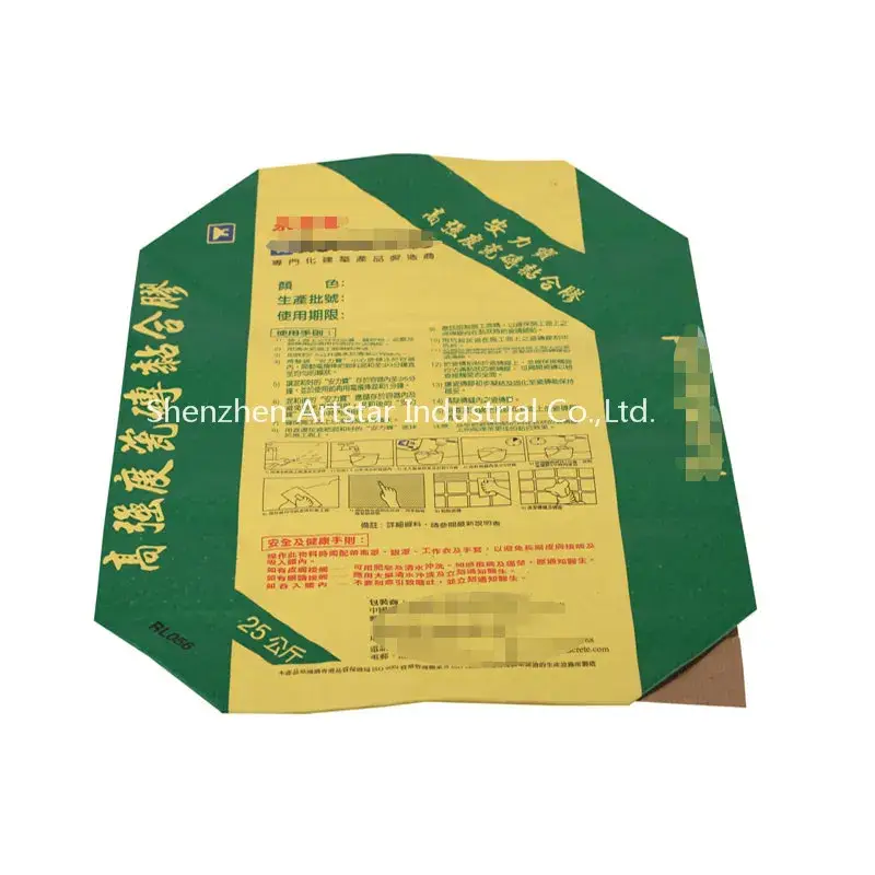 Túi Xi Măng Giấy Kraft có Van, In Logo và Dung tích 25kg 50kg