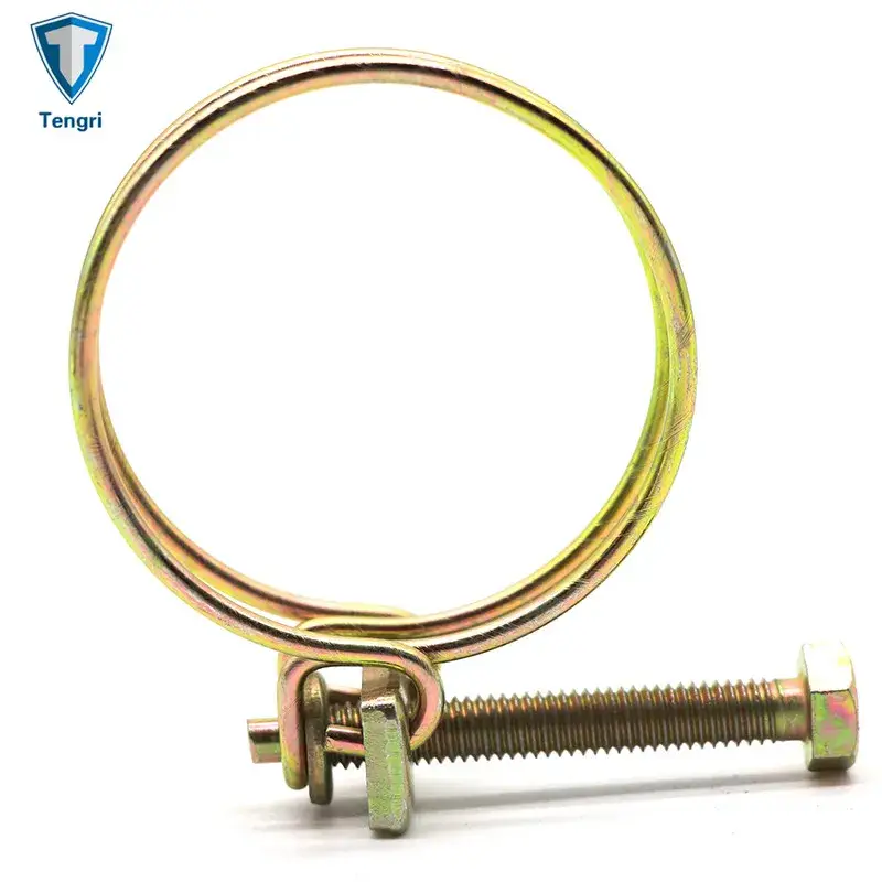 Ống mềm điều chỉnh được kẹp bởi vít và bu lông khóa mạ kẽm vàng