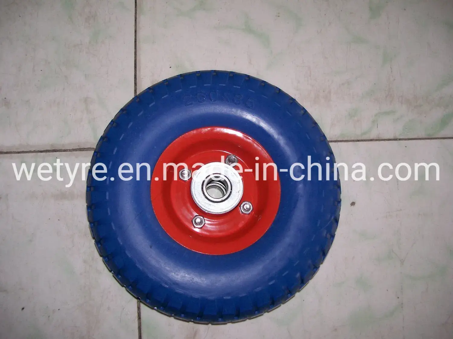 Bánh xe PU foam chất lượng cao, linh hoạt với vành kim loại, bền bỉ và có thể chịu tải trọng lớn cho xe đựng dụng cụ (3.00-4)