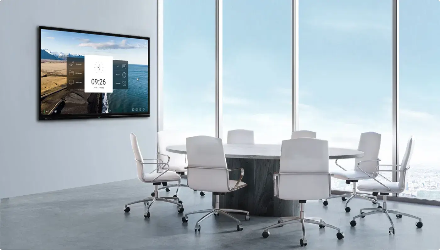 65 Bảng thông minh đa chức năng Miboard V12 với đèn LED hồng ngoại và màn hình LCD hiển thị