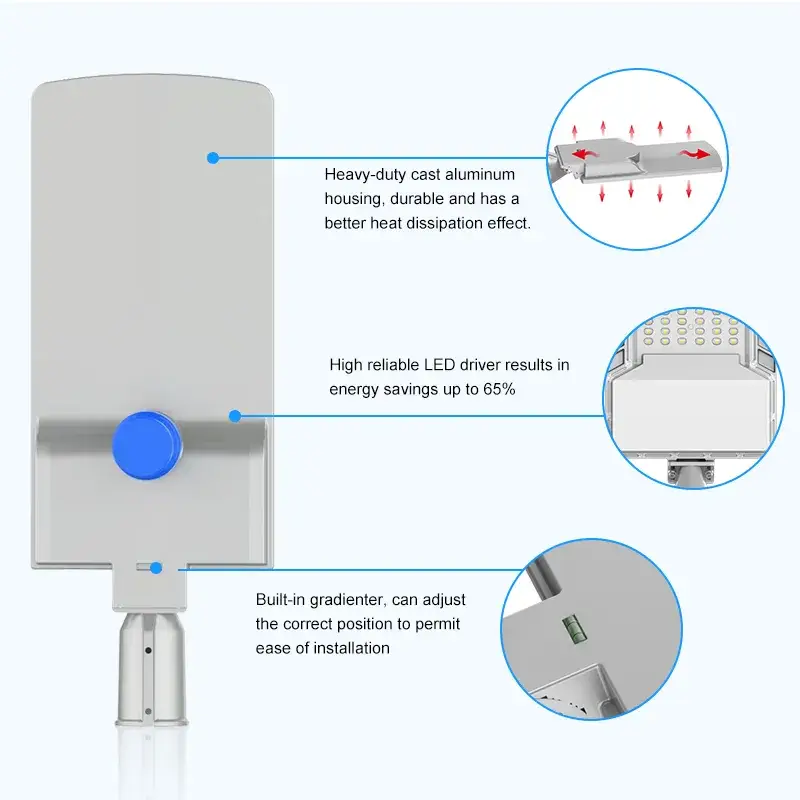 Đèn đường năng lượng mặt trời LED phổ biến dành cho khu vườn