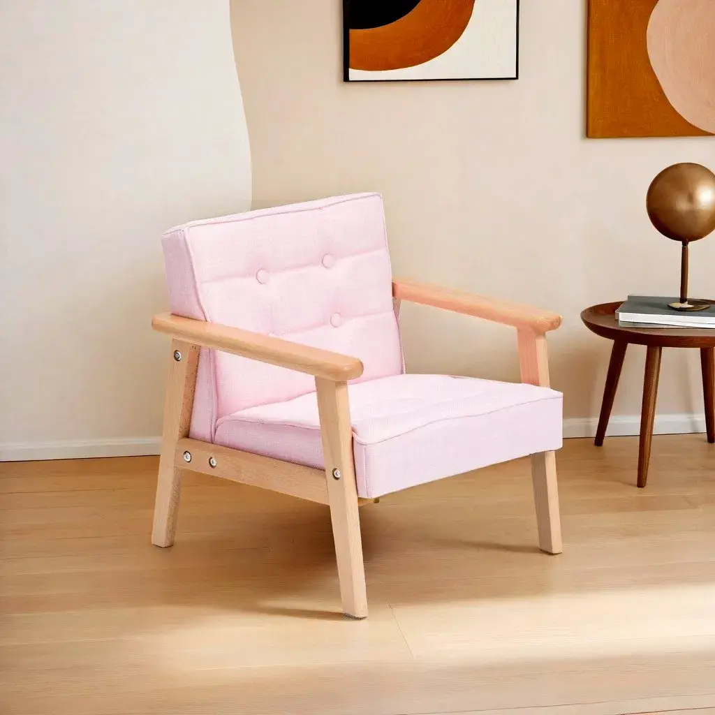 Ghế sofa cho bé di động từ gỗ chắc chắn, kiểu dáng đẹp và được ưa chuộng nhất