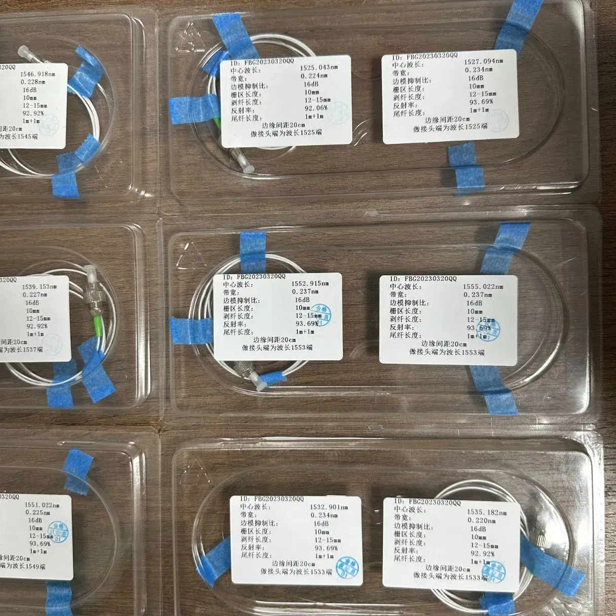 Cảm Biến Grating Bragg Sợi Đơn Kết Nối FC - Thiết Bị Mạng Quang Học Grating Đôi Fbg Chất Lượng