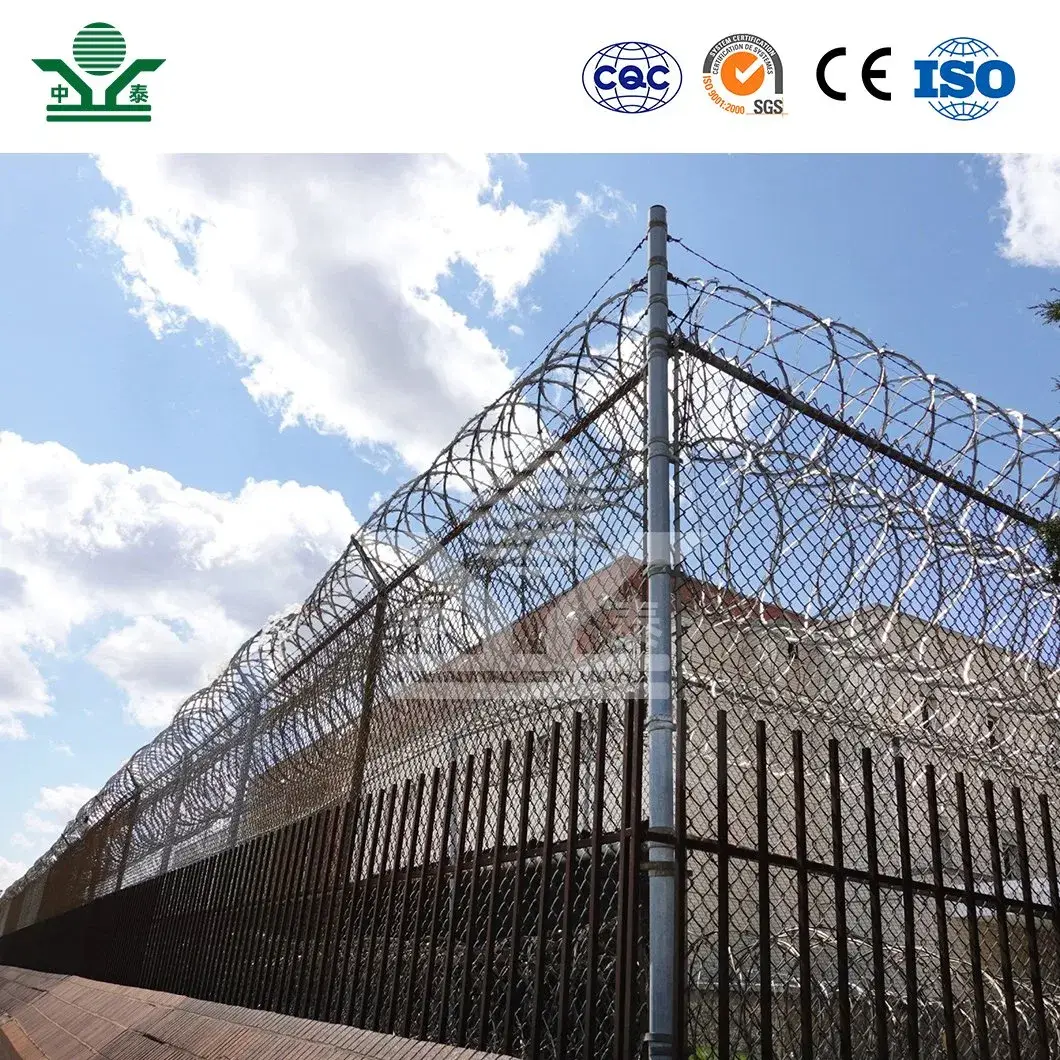 Dây kẽm gai xoắn Zhongtai Trung Quốc - Sản phẩm đường kính 300mm 450mm 730mm cho hàng rào an ninh sân trước