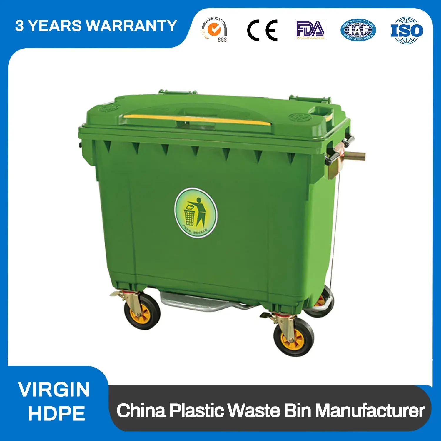 Thùng rác nhựa tái chế Eco Green: Lựa chọn hoàn hảo cho cộng đồng đô thị và công viên