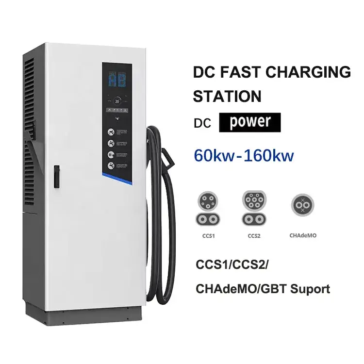 Trạm Sạc Xe Điện DC 120kw từ Nhà Sản Xuất, Sạc Nhanh cho Xe Điện hình ảnh 16-description