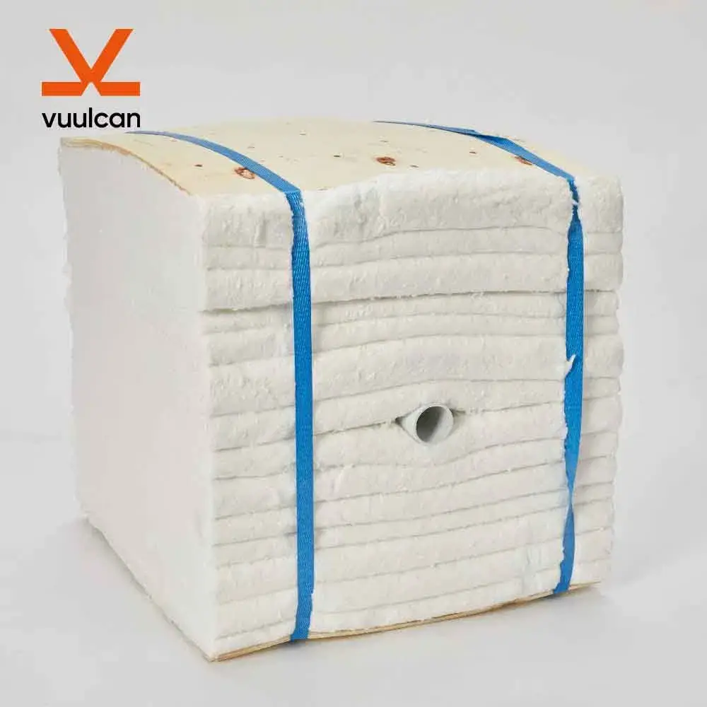 Mô-đun Sợi Gốm Cách Nhiệt Chống Cháy 1260 Tiêu Chuẩn, Mô-đun Gập Lại Chăn Sợi Gốm với Giá Đỡ Chống Cháy