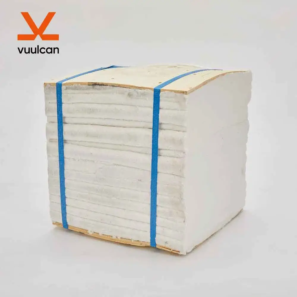 Mô-đun Sợi Gốm Cách Nhiệt Chống Cháy 1260 Tiêu Chuẩn, Mô-đun Gập Lại Chăn Sợi Gốm với Giá Đỡ Chống Cháy