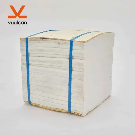 Mô-đun Sợi Gốm Cách Nhiệt Chống Cháy 1260 Tiêu Chuẩn, Mô-đun Gập Lại Chăn Sợi Gốm với Giá Đỡ Chống Cháy