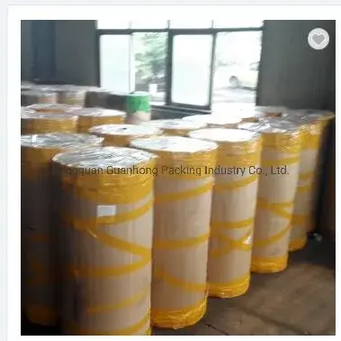 Băng dính đóng gói màu nâu/da bò, kích thước 1280/1600/1620mm, cuộn jumbo 4000m 6000m - Sản xuất OEM tại nhà máy Trung Quốc