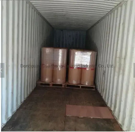 Băng dính đóng gói màu nâu/da bò, kích thước 1280/1600/1620mm, cuộn jumbo 4000m 6000m - Sản xuất OEM tại nhà máy Trung Quốc