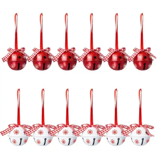 12 bộ sản phẩm treo trang trí chuông Giáng Sinh handmade từ nhà sản xuất hình ảnh 1-description