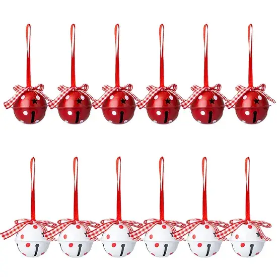 12 bộ sản phẩm treo trang trí chuông Giáng Sinh handmade từ nhà sản xuất