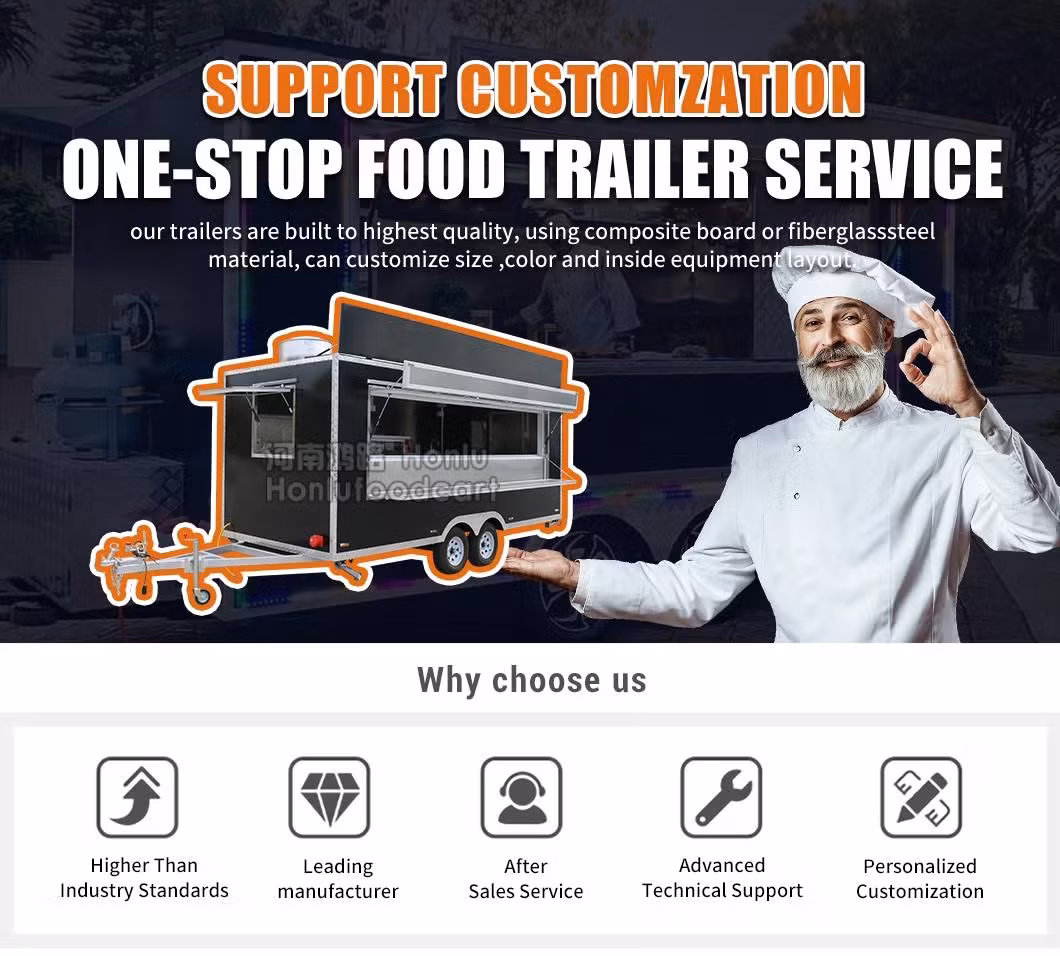 Xe đẩy đa chức năng Chip điện Caravan Cà phê Xe tải thức ăn nhanh - Giải pháp tiện lợi cho quán cà phê và nhà hàng hình ảnh 12-description