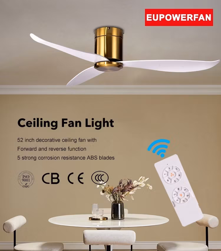 Quạt trần điều khiển từ xa với cánh quạt ABS trang trí phổ biến cho không gian gia đình hình ảnh 12-description