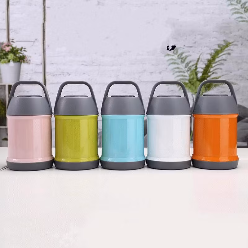 Bát ăn trưa đựng súp giữ nhiệt bằng thép không gỉ, tiện lợi với tay cầm và nắp đậy hình ảnh 12-description