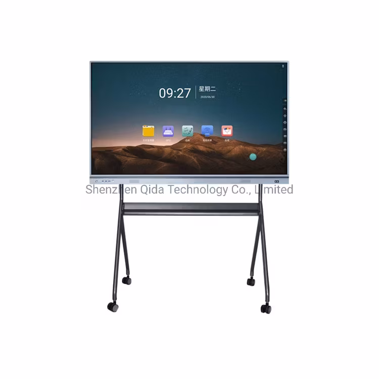 Màn hình LCD cảm ứng hồng ngoại 75inch dành cho giáo dục, bảng tương tác thông minh tích hợp máy tính hình ảnh 12-description
