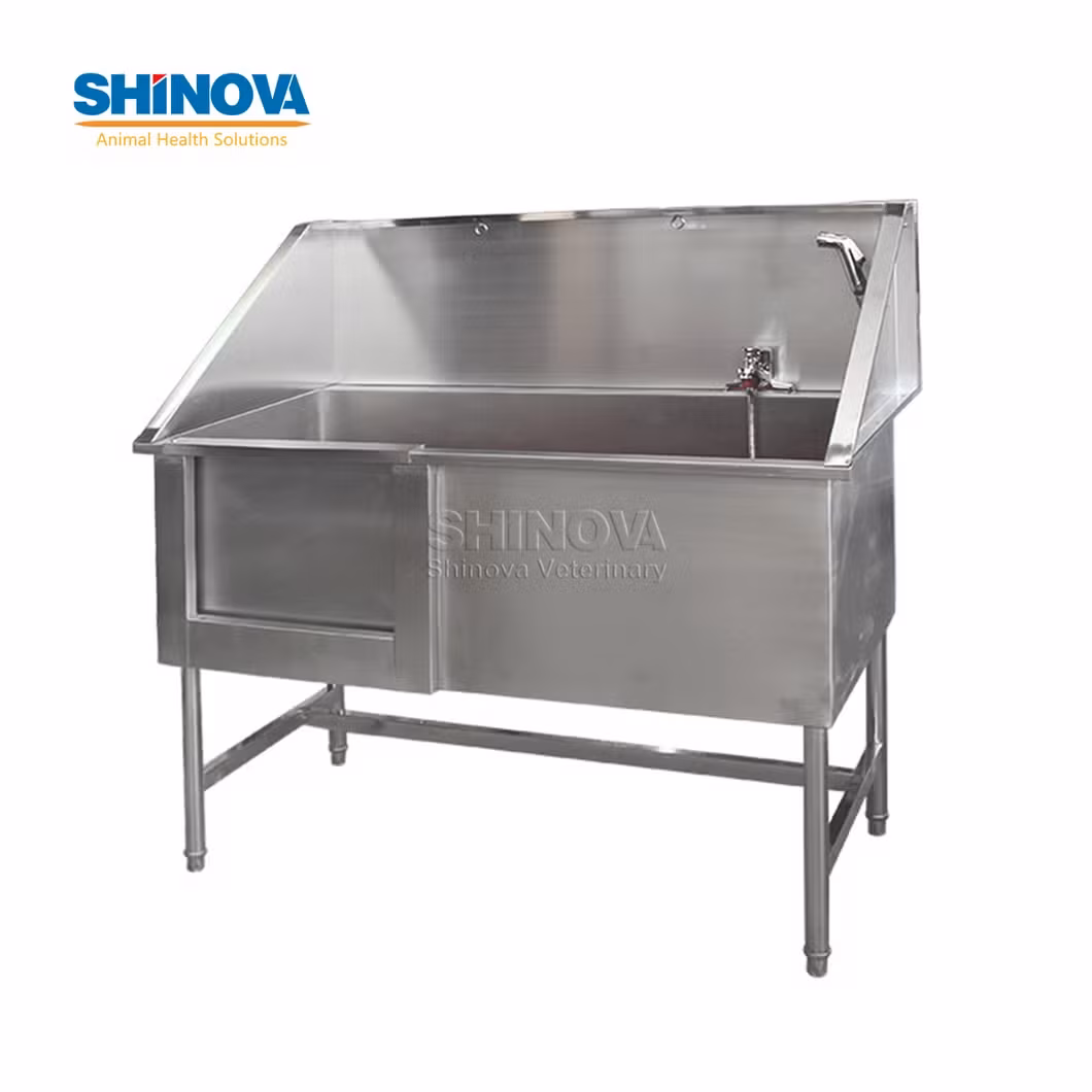 Bồn tắm chó thú y chất liệu thép không gỉ, mua trực tiếp từ nhà sản xuất hình ảnh 12-description