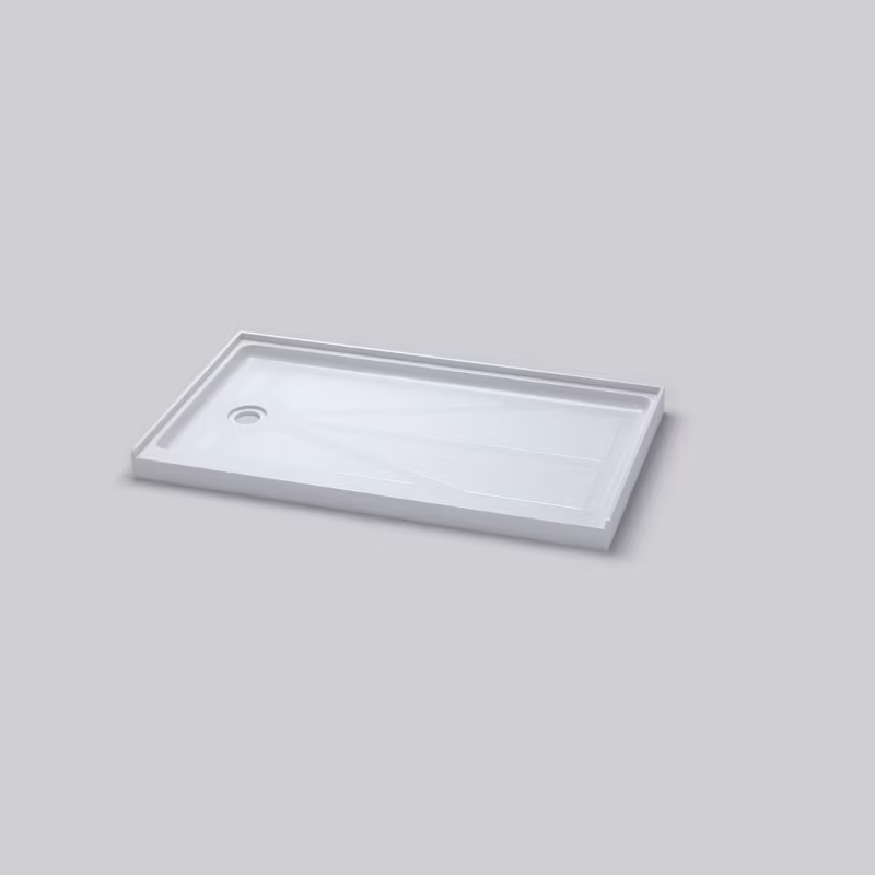 Bồn tắm acrylic chống trượt, thiết kế đứng hình chữ nhật cho phòng tắm cao cấp hình ảnh 12-description