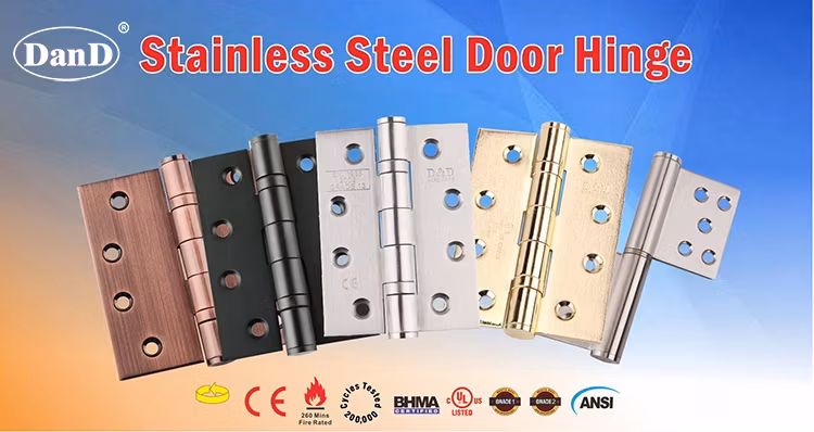 Bản lề cửa gỗ chống cháy bạc mờ với thiết kế bi bạc bền bỉ hình ảnh 12-description